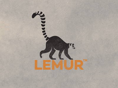 LEMUR black lemur negative orange positive tm