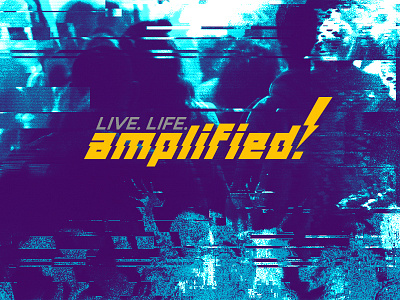 Amplified Party Proposal cool drugs glitch life live party purple yellow