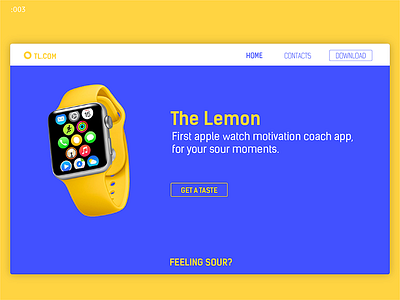 Above the cut – Daily UI #003 app clean colors daily design simple site theme ui watch web