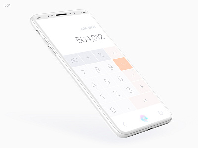Calculator – Daily UI #004 app clean daily ui design flat ios ios 12 iphone iphone 8 minimalism simple trend