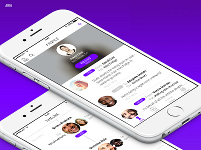 User Profile with Feedback – Daily UI #006 app clean daily daily ui daily ui challenge flat ios profile ui ui challenge user ux