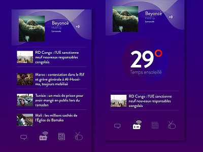 Radio App UI africa android application io music app radio radio app radio application senegal ui