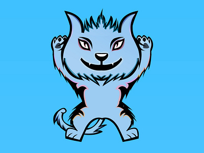 Cat mascot logo