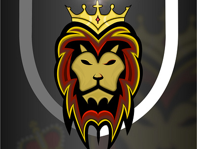King Lion macot logo animal branding design esport illustration lion logo mascot ui