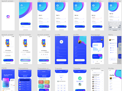 online banking app ui ux