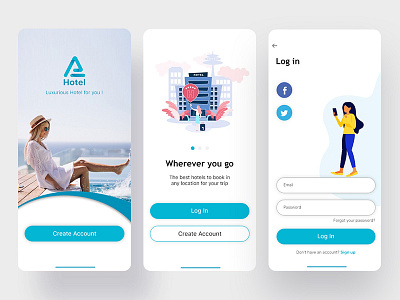 hotel new design hotel hotel app ui ux