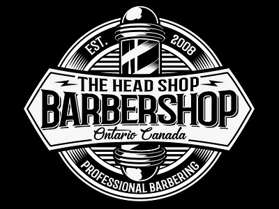 The HeadShop Barbershop animal artwork barber basketball beast branding design fitness grooming headshop hipster illustration logo man groom razor sexy sport typography vector vintage