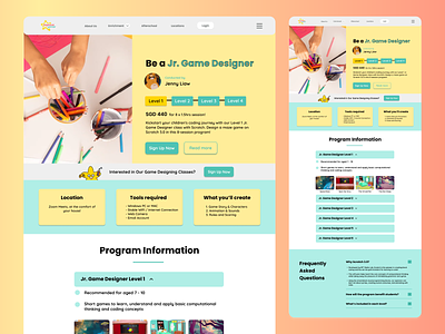 Course Details Page branding course details design graphic design illustration typography ui ux webdesign