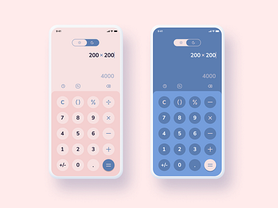 DailyUI #4 - Calculator app calculator dailyui design graphic design illustration mobile typography ui ux