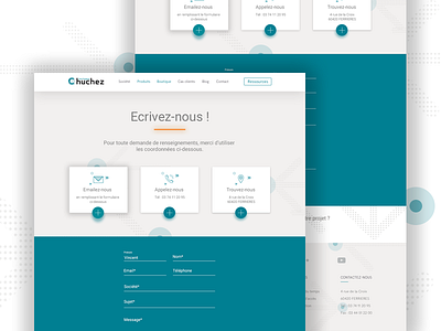 Horloge Huchez Redesign design landing page redesign services web webdesign website