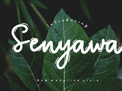 SENYAWA MONOLINE STYLE FONT app desihn font icon logo typografi weding