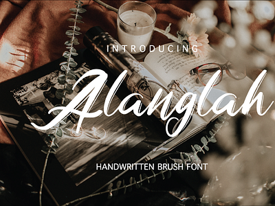 ALANGLAH FONT BRUSH SHADOW