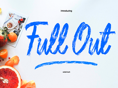 Full out brush font