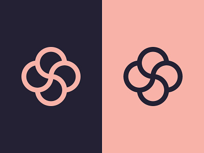 S+S Monogram blue cute double s flower logo monogram pink ss