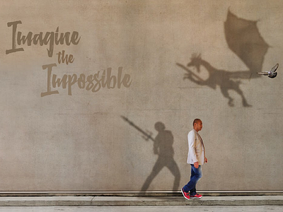 Imagine the Impossible dragon graphics imagination imagine impossible shadow visual