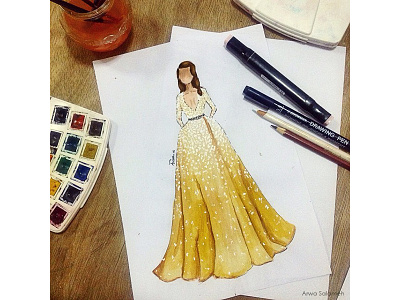 ZuhairMurad couture drawing fashion fashionillustration watercolor