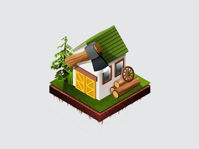 Lumberjack hat icon