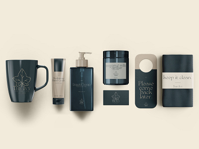 The Ivy Hotel - Amenities branded collateral branding collateral design hotel illustration logo typography