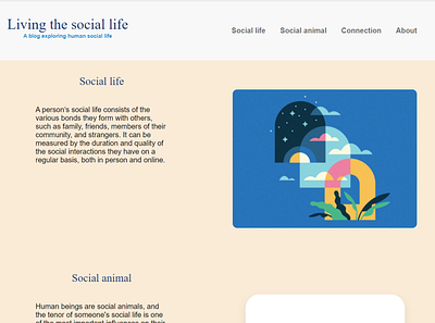 Living the social life ui web design