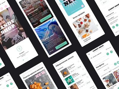 Concept design for Candy Shop design ui ux