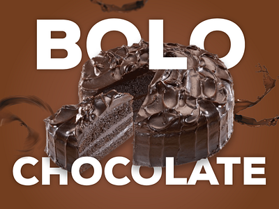 Bolo de chocolate 🍫🍰 branding design design de post graphic design identidade visual logo social media typography