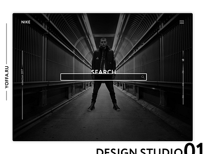 Nike fashion site black design fashion modern nike studio ui ux web