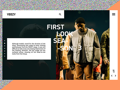 YEEZY by Kanye West lookbook page adidas fashion kanye landing lookbook modern ny sport west yeezy