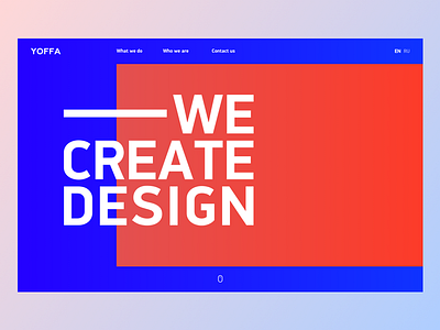 Yoffa Design website concept 1