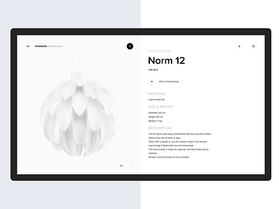 Normann Copenhagen Website Redesign clear color design furniture minimal shop ui ux web