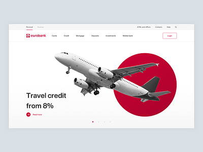 Eurobank Redesign bank design landing minimalism modern poland redesign site ui ux web