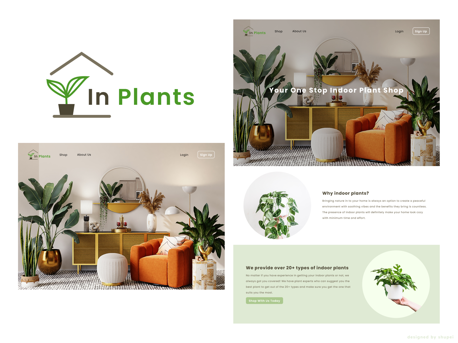 Indoor Plant Online Shop UI Design by Shupei Tan on Dribbble
