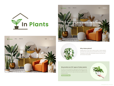 Indoor Plant Online Shop UI Design design indoor plants logo online shop poppins ui ui design unsplash website