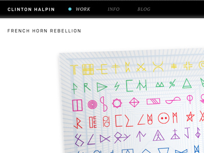 Clinton Halpin Design v2.0 album cover portfolio