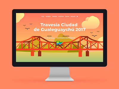 Travesía Gualeguaychú 🌉 animation bridge design illustration svg web