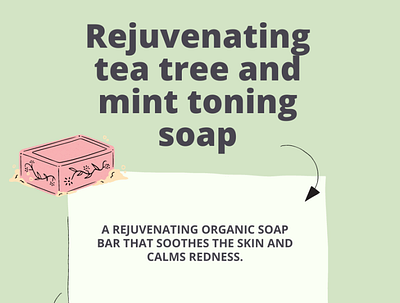 Rejuvenating tea tree and mint toning soap beautyproducts soap