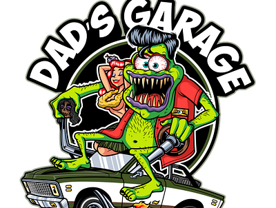 Dads Garage 2d 3d animation app branding design graphic design icon illustration logo motion graphics ui vector