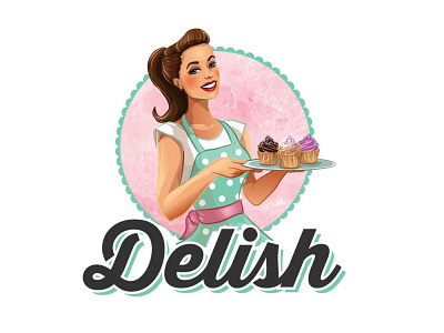 Delish 2d 3d app branding design icon illustration logo ui vector