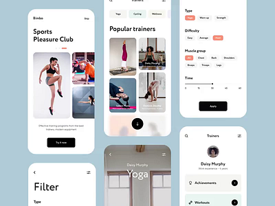 Mobile App for Workouts 2d 3d app branding design icon illustration logo