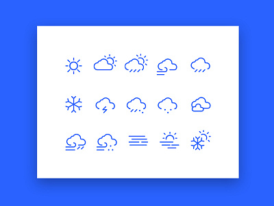 Weather icons