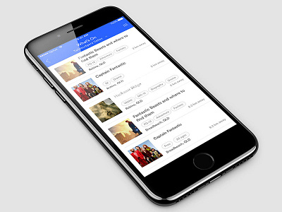 Movie list UI app events movie movies ui ux