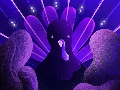 Mysterious Turkey design illustration motion design photoshop texture thanksgiving day turkey day