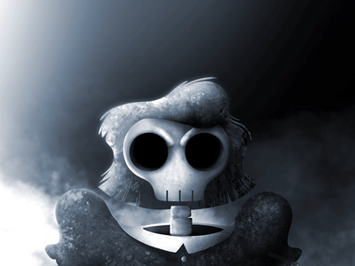 Happy Halloween! after effects character design girl halloween illustration photoshop skeleton spooky texture
