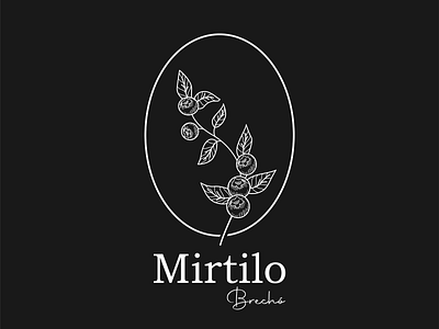 Logo Design - Mirtilo Brechó design graphic design illustration logo typography