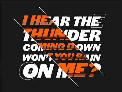 T-shirt Print - Thunder design graphic design typography