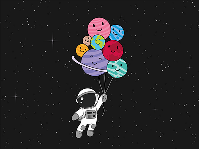 T-shirt Print - Astronaut