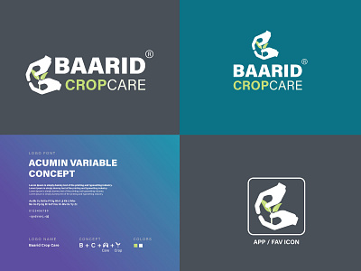 Baarid Crop Care brand strategy company logo design corporate logo elegant logo nft logo crypto logo