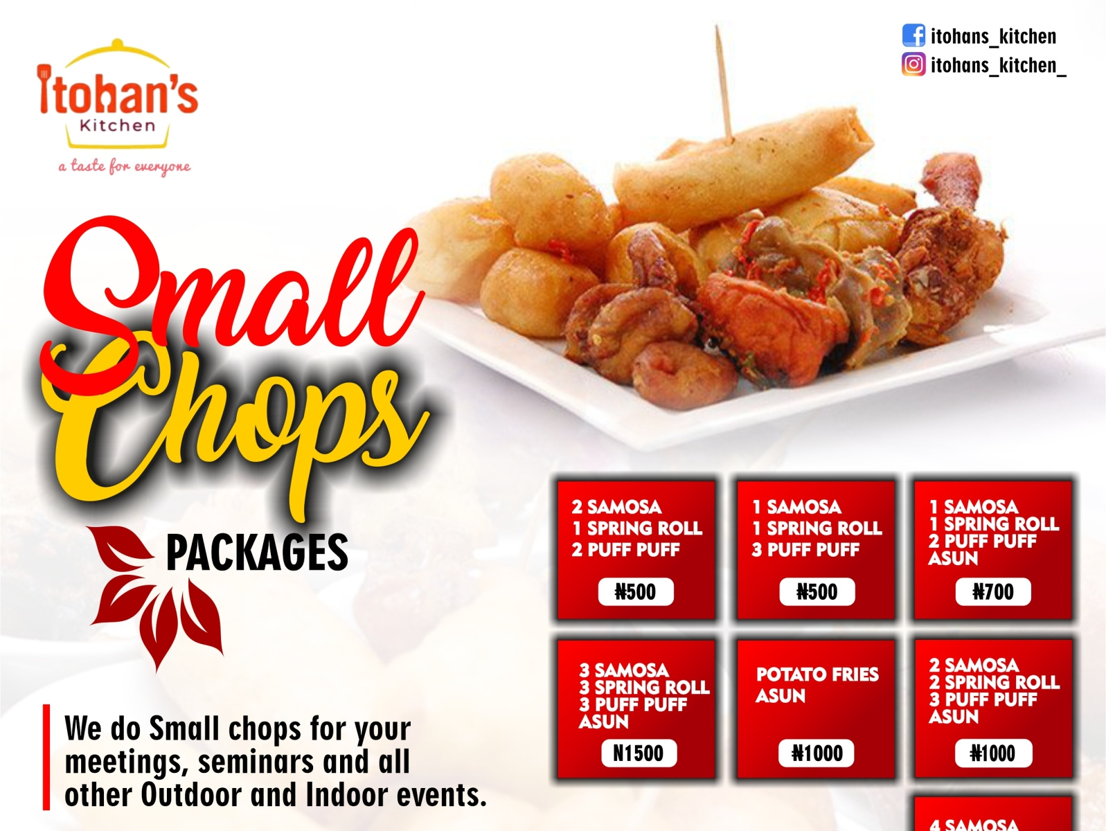 Small chops design by Emmanuel Lucky on Dribbble