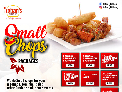 Small chops design branding graphic design