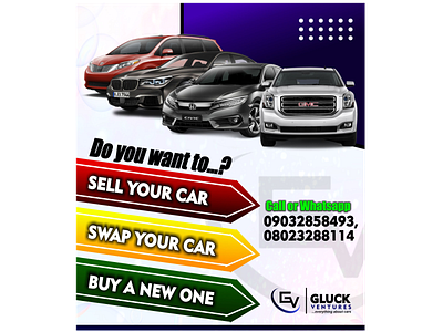 Buy, sell or swap a car branding design graphic design