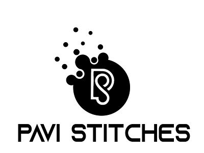 PAVI STITCHES Logo design graphic design
